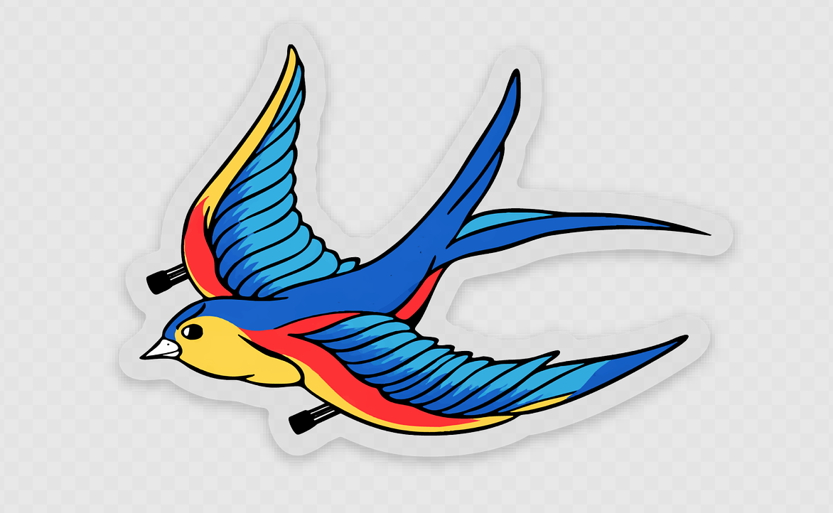 WKS Caribbean Mini Bird Sticker Summer '26 Drop