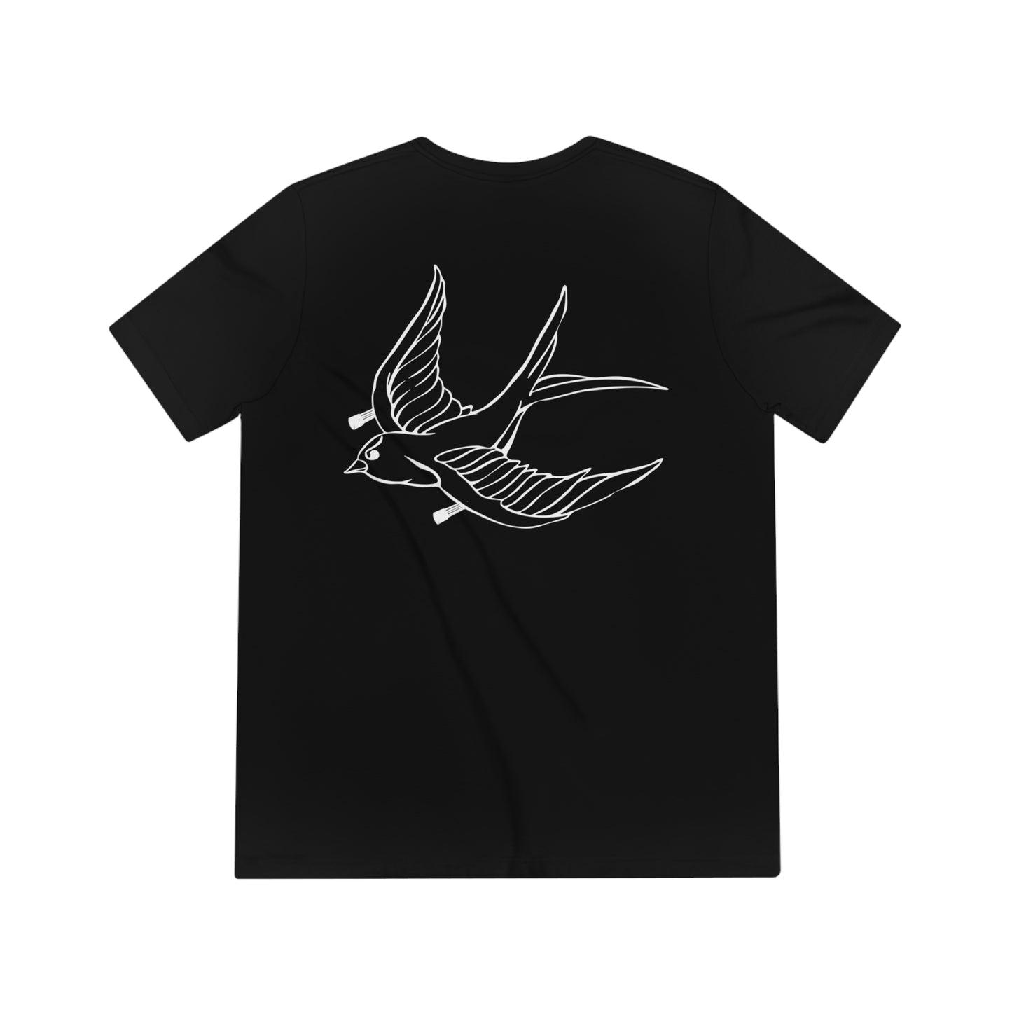 WKS Mini Bird on Back Triblend Tee 2-Sided Print